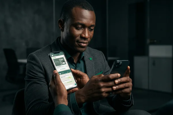 Click-to-WhatsApp ad creative beside the resulting chat