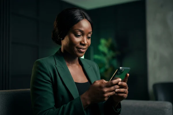 Business owner receiving a WhatsApp enquiry from a campaign