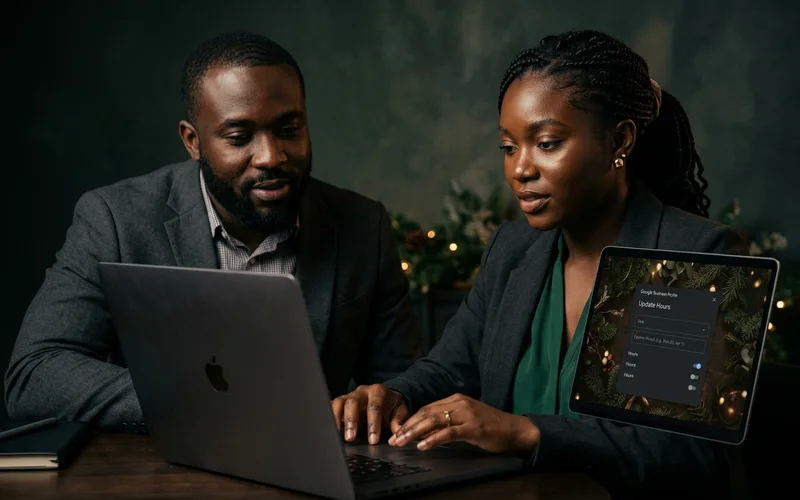 Updating special hours on a Google Business Profile for the festive period