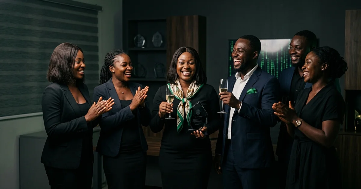 The Whizzy Digital team at their Kumasi office
